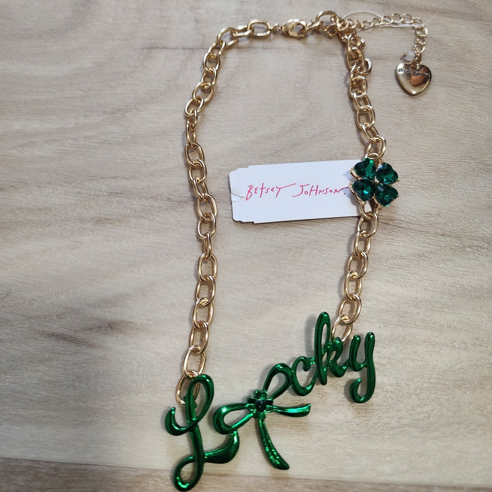 Betsey Johnson Lucky Necklace
